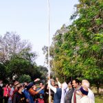 हुडको पारी गार्डन में 73 वां गणतंत्र दिवस समारोह हर्षोल्लास के मनाया गया